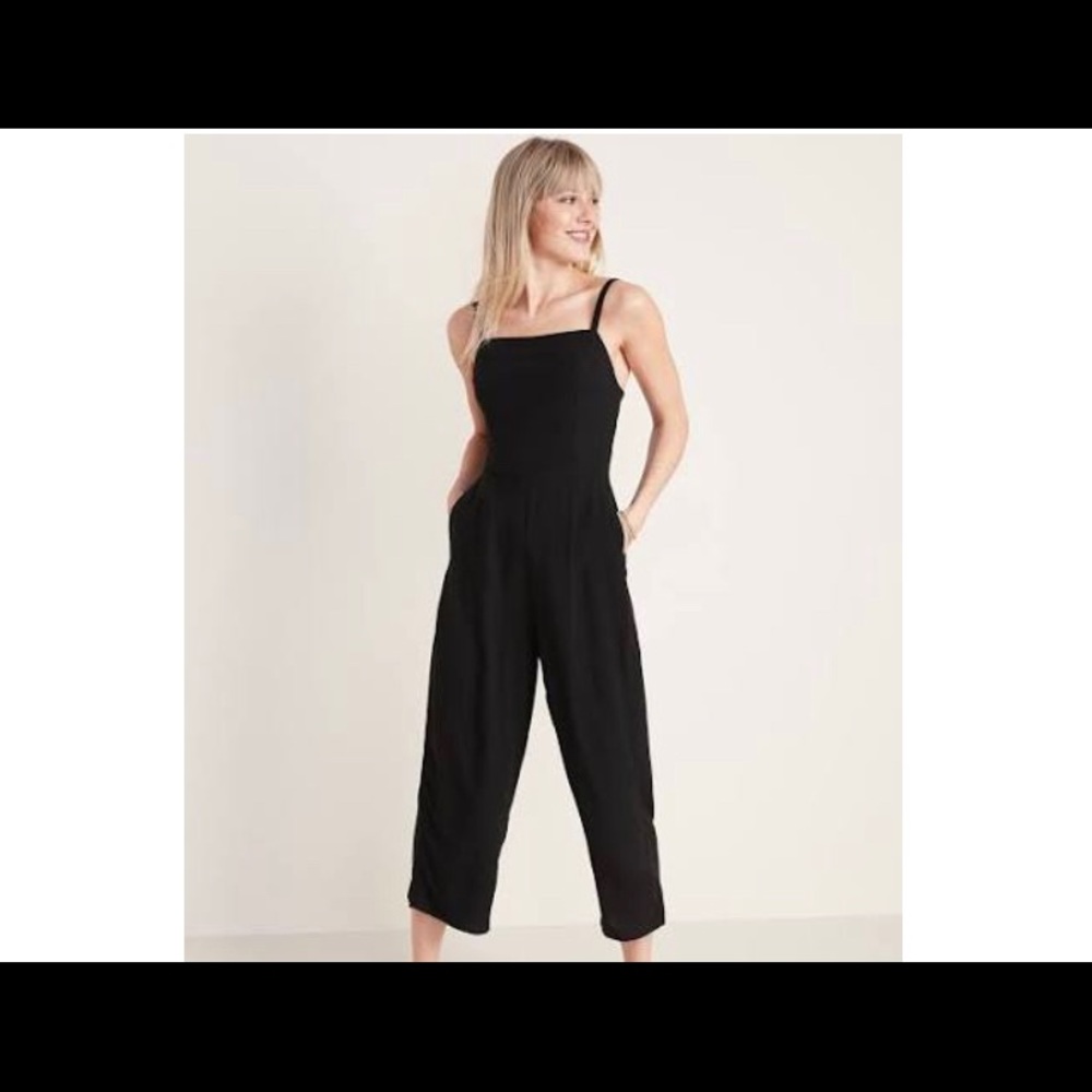 PLUS SIZE black overalls